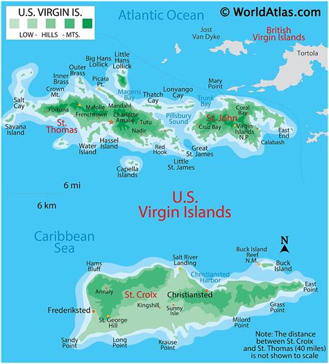 detailed water island map virgin islands